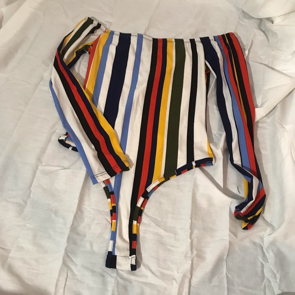 Striped Sleeveless Rue21. Bodysuit - Picture 3 of 3